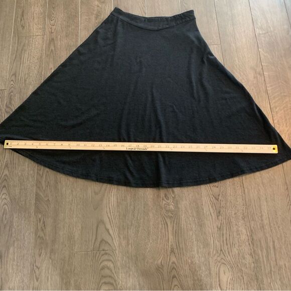 KATE KASEN Circle Skirt Midi Women’s Small Dark Gray Cotton Spandex Side Zipper. - Picture 11 of 13